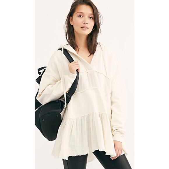 Free People Sail Away Tunic Oversized XS Hooded - Picture 1 of 6